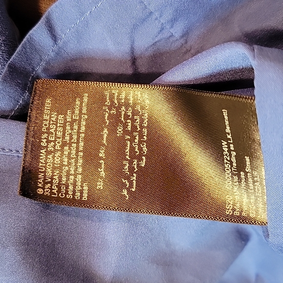 ✅️ L.K. Bennett Blue Ivor Sheath, Sz 14 - Picture 9 of 10